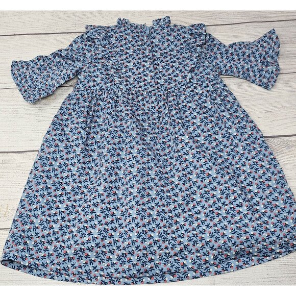 NWT Hope & Henry Ruffle Trim Dress Organic‎ Cotton Girls SIze 6-12 months - Picture 11 of 12